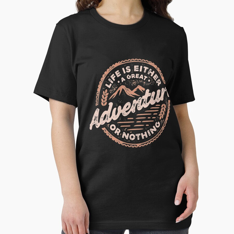Life is either a great adventure or nothing - Awesome adventure lover Gift by Teenation9 T-Shirts, Hoodie,... (Image 2)