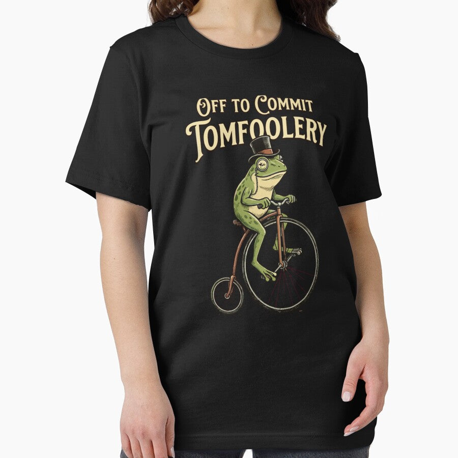 Off To Commit Tomfoolery Funny Cottagecore Frog by krystalRomanart T-Shirts, Hoodie, Sweatshirt | BlankRebels.com (Image 2)