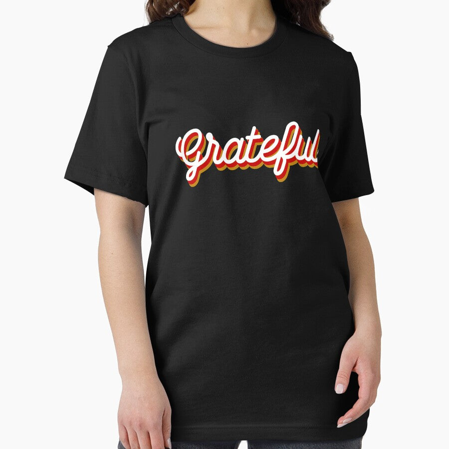 Grateful - Modern, Minimal Typographic Print - Gratitude by Studio Grafiikka T-Shirts, Hoodie, Sweatshirt (Image 2)