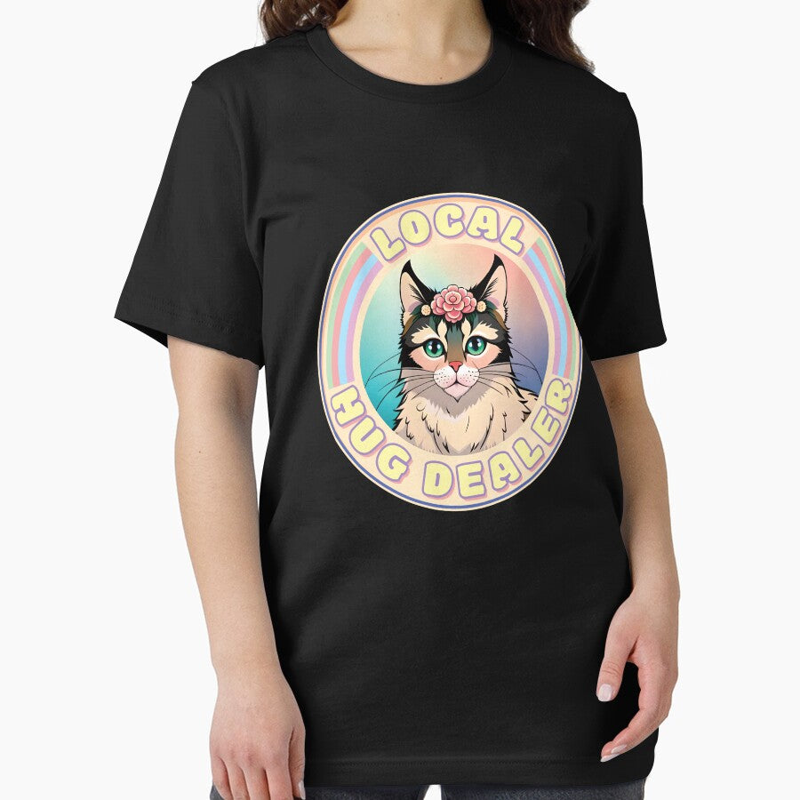 Local Hug Dealer - Cute Cat Pastel Colors for Cat Lovers Ver1 by thecatcouch T-Shirts, Hoodie, Sweatshirt (Image 2)