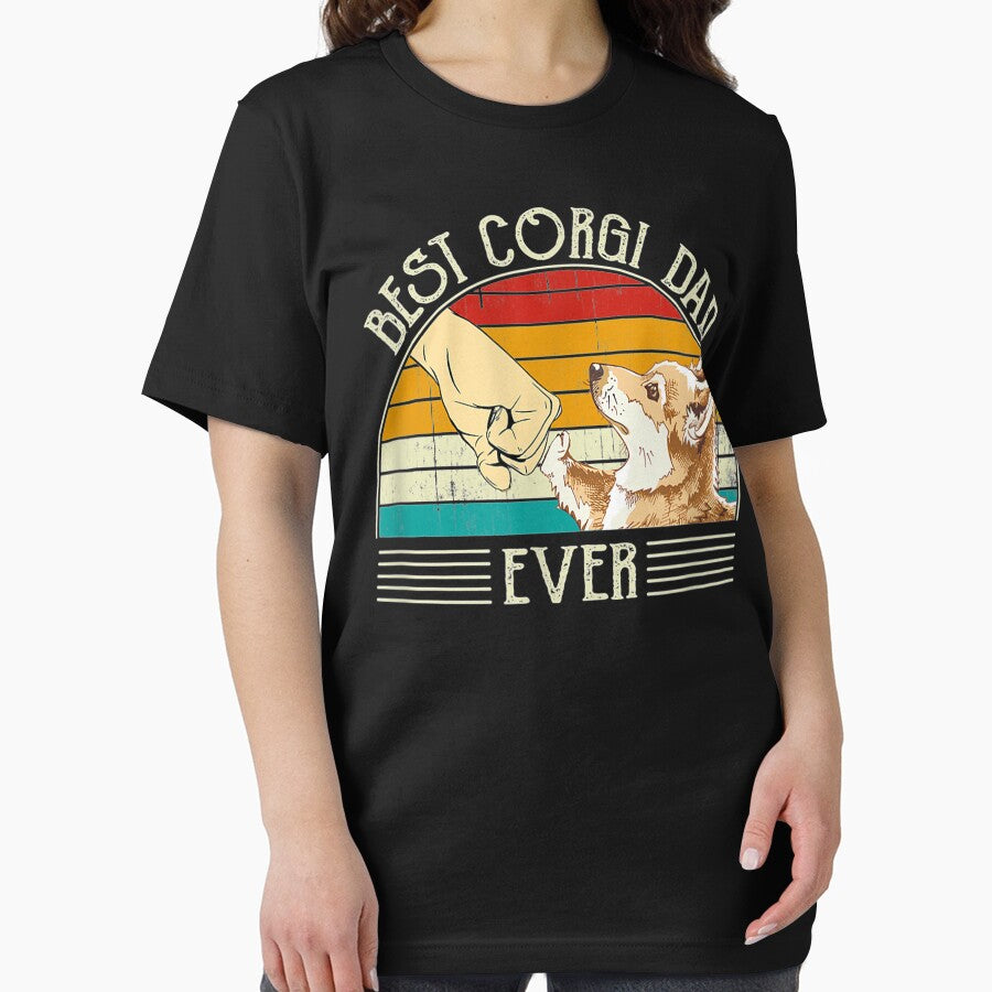 Retro Vintage Best Corgi Dad Ever by MariArtistry T-Shirts, Hoodie, Sweatshirt | BlankRebels.com (Image 2)