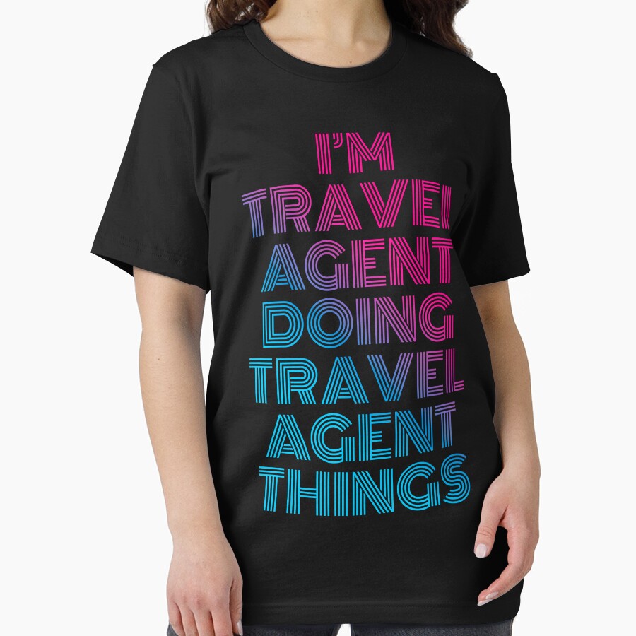 I'M Travel Agent Doing Travel Agent Things Retro Neon T-Shirts, Hoodie, Sweatshirt