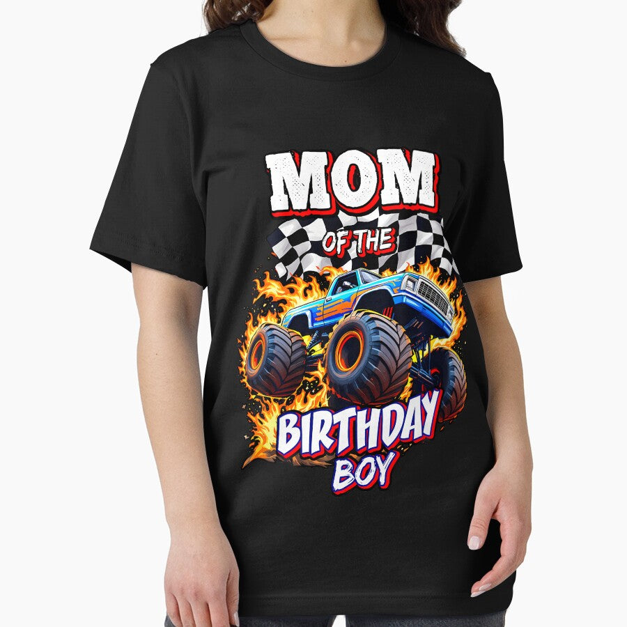 Mom Of The Birthday Boy Monster Truck Birthday Novelty by TysonLangosh