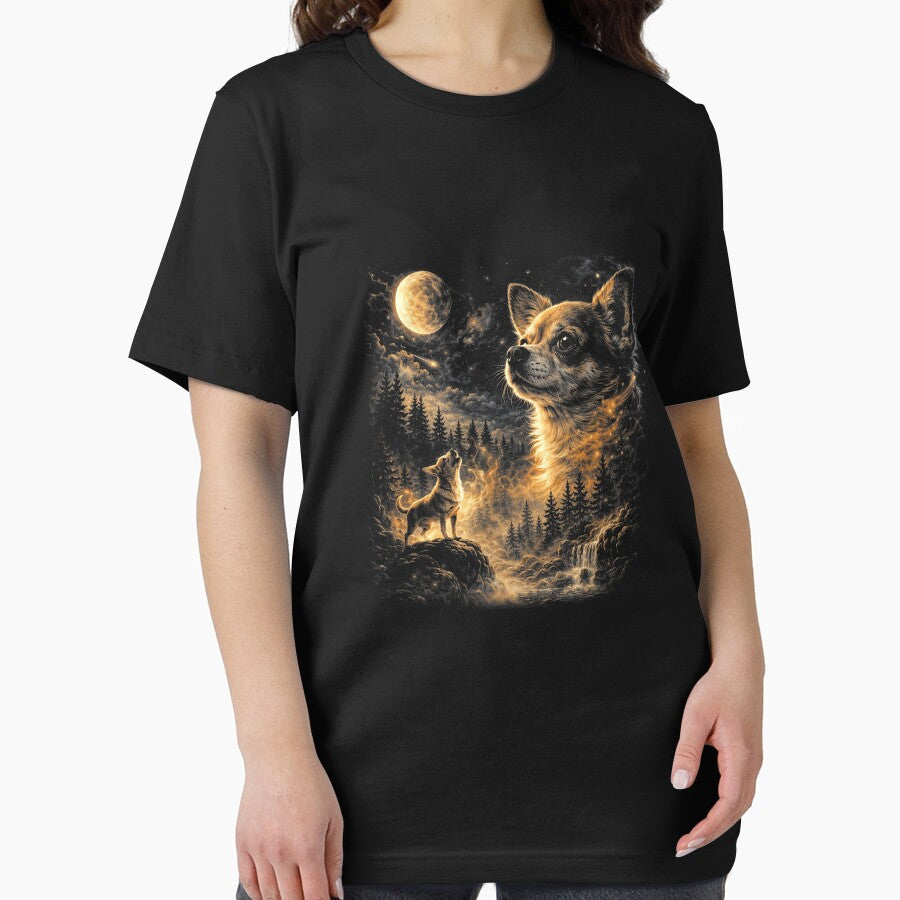 Chihuahua Howling to The Moon Vintage 90s Retro Animal by SerafinaCesari T-Shirts, Hoodie, Sweatshirt (Image 2)