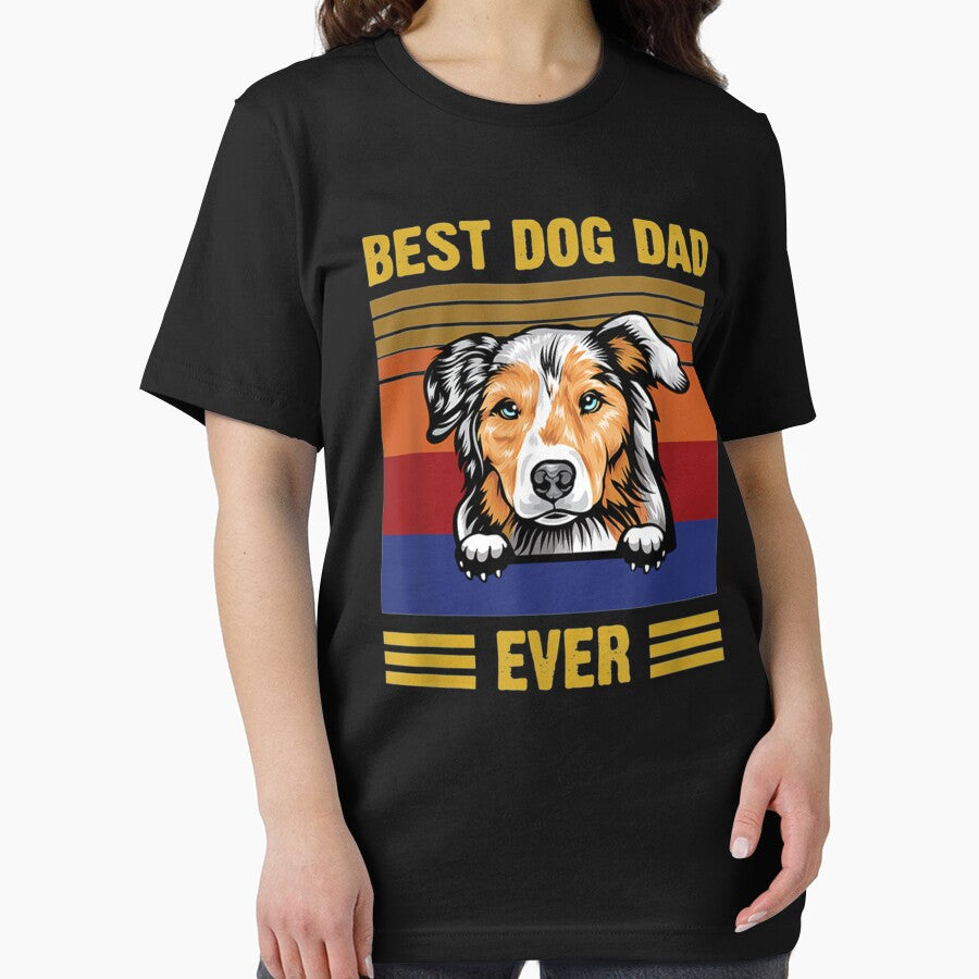 Australian Shepherd Best Dog Dad Ever Funny Vintage by Louisa Kohler T-Shirts, Hoodie, Sweatshirt | BlankRebels.com (Image 2)