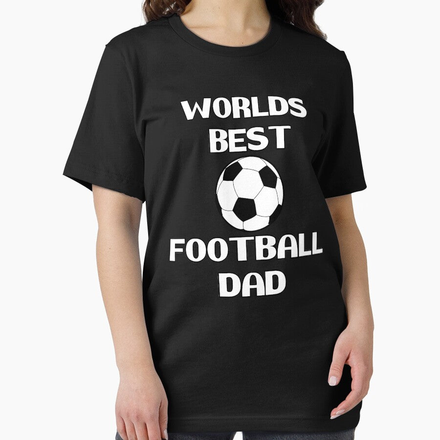 Worlds Best Soccer Football Dad Best Loving Father Quote Graphic by DoctorParanoid