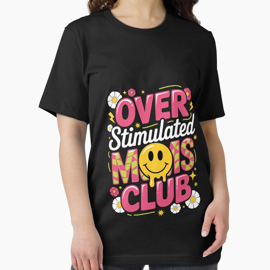 Overstimulated Moms Club Mother's Day Mama Mom Life Women by FadeOfThrone T-Shirts, Hoodie, Sweatshirt (Image 2)