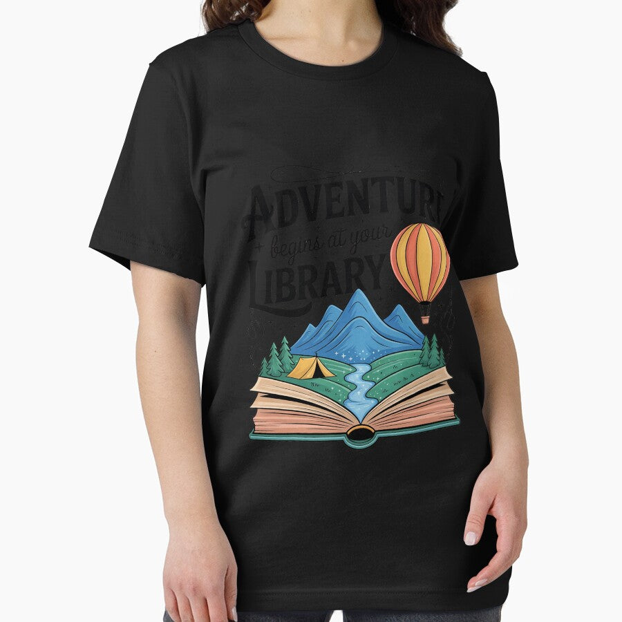 Adventure Begins at Your Library Book Lover by August4Laughs25 T-Shirts, Hoodie, Sweatshirt | BlankRebels.com (Image 2)