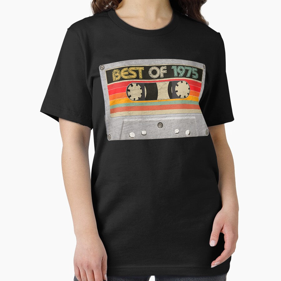Womens Best Of 1975 45Th S Cassette Tape Vintage V-Neck by LcRushop T-Shirts, Hoodie, Sweatshirt | BlankRebels.com (Image 2)