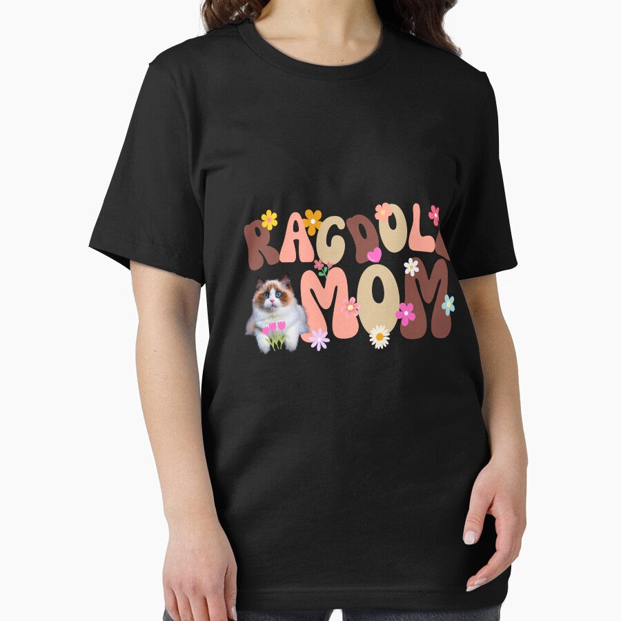 Groovy Ragdoll Mom Floral Pastel Cat Design by Fredster1966 T-Shirts, Hoodie, Sweatshirt | BlankRebels.com (Image 2)