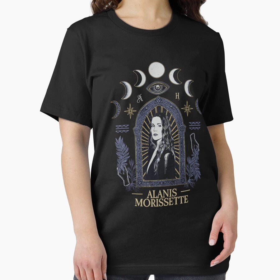 Alanis Morissette Celestial Arch Moon Phase Graphic by Evaevonechi T-Shirts, Hoodie, Sweatshirt | BlankRebels.com (Image 2)