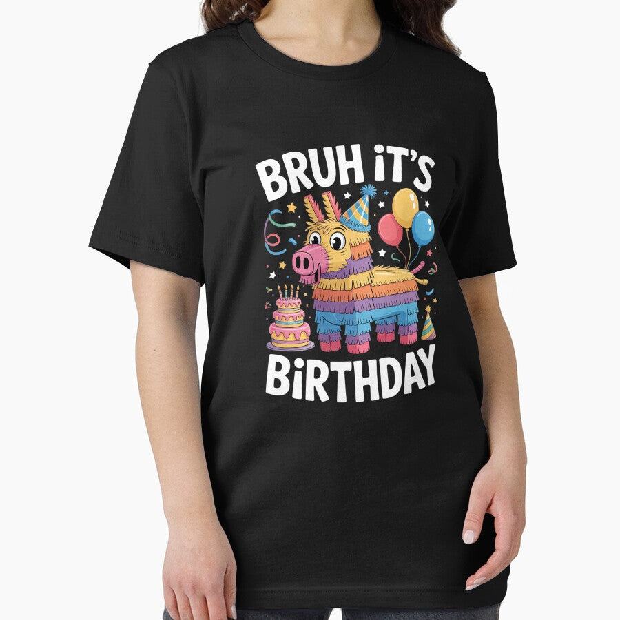 Bruh Its My Birthday Llama Pinata Boy Girl Family Party Bday 66 by SyntaxClaw T-Shirts, Hoodie, Sweatshirt (Image 2)