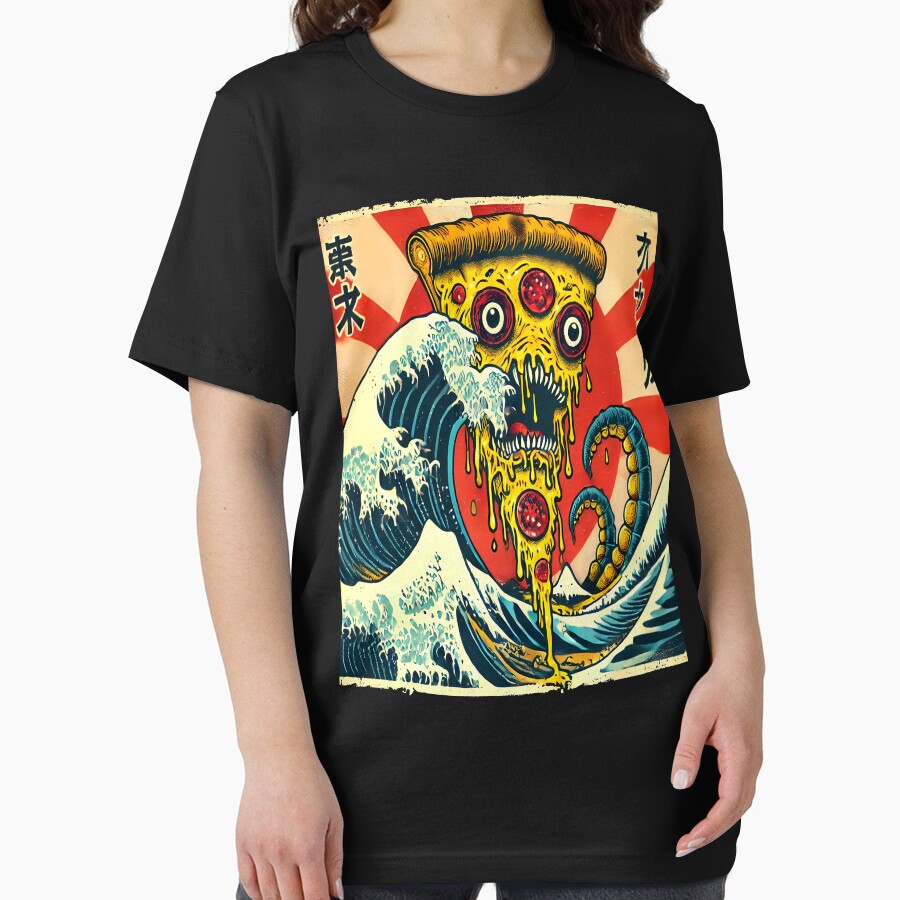 Kaiju Pizza Monster by TheFlying6 T-Shirts, Hoodie, Sweatshirt | BlankRebels.com (Image 2)