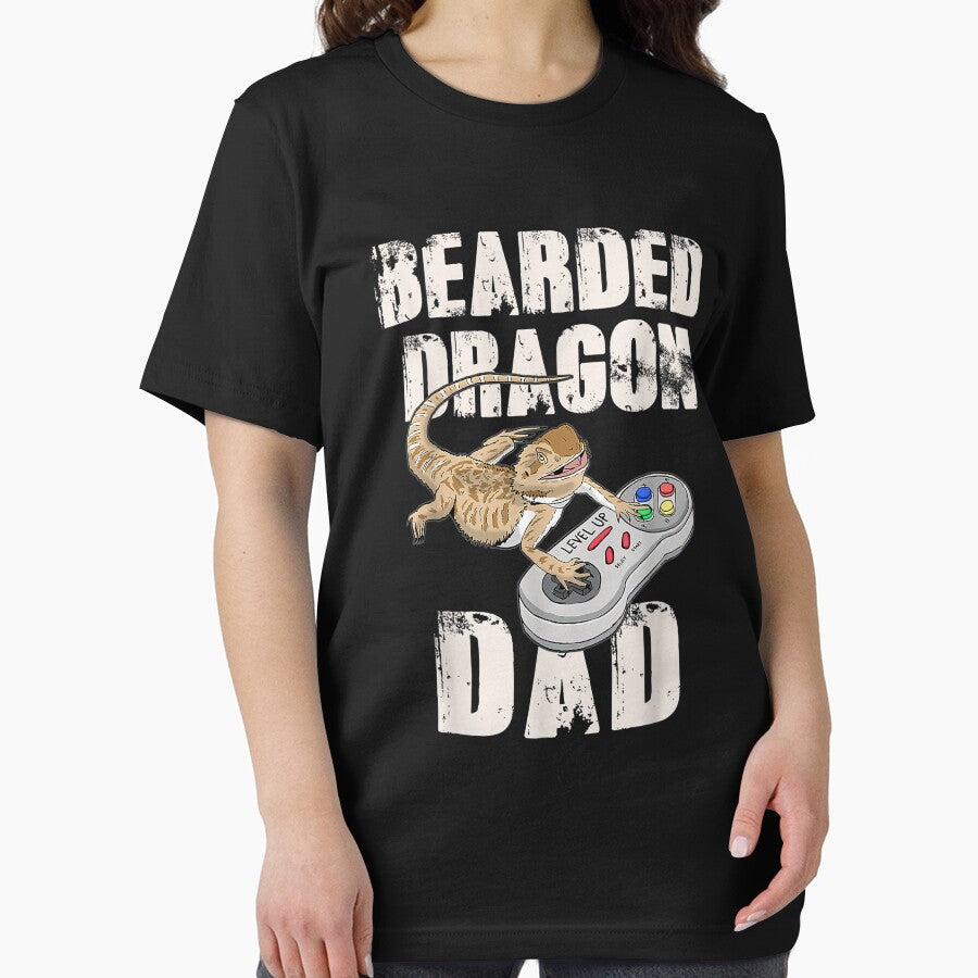 Bearded dragon Dad Gift Video Game Reptiles Pagona Gamers T-Shirt by anooprittal Hoodie, Sweatshirt (Image 2)