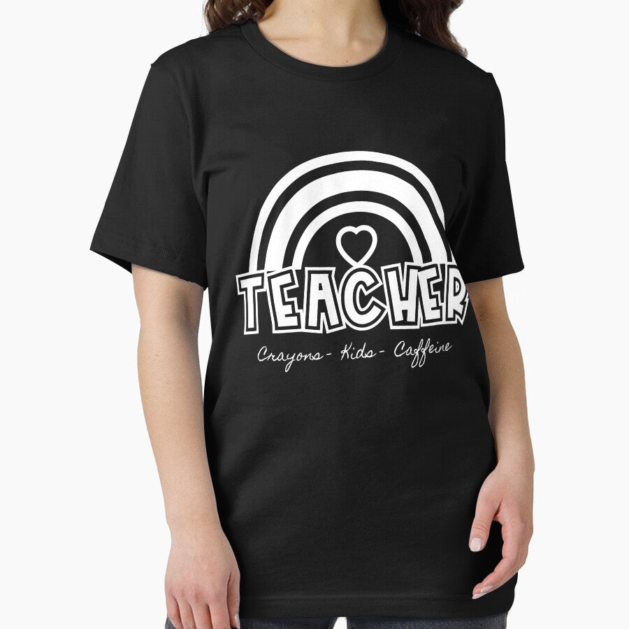 Teacher Crayons Kids Caffeine by vaggleTown T-Shirts, Hoodie, Sweatshirt | BlankRebels.com (Image 2)
