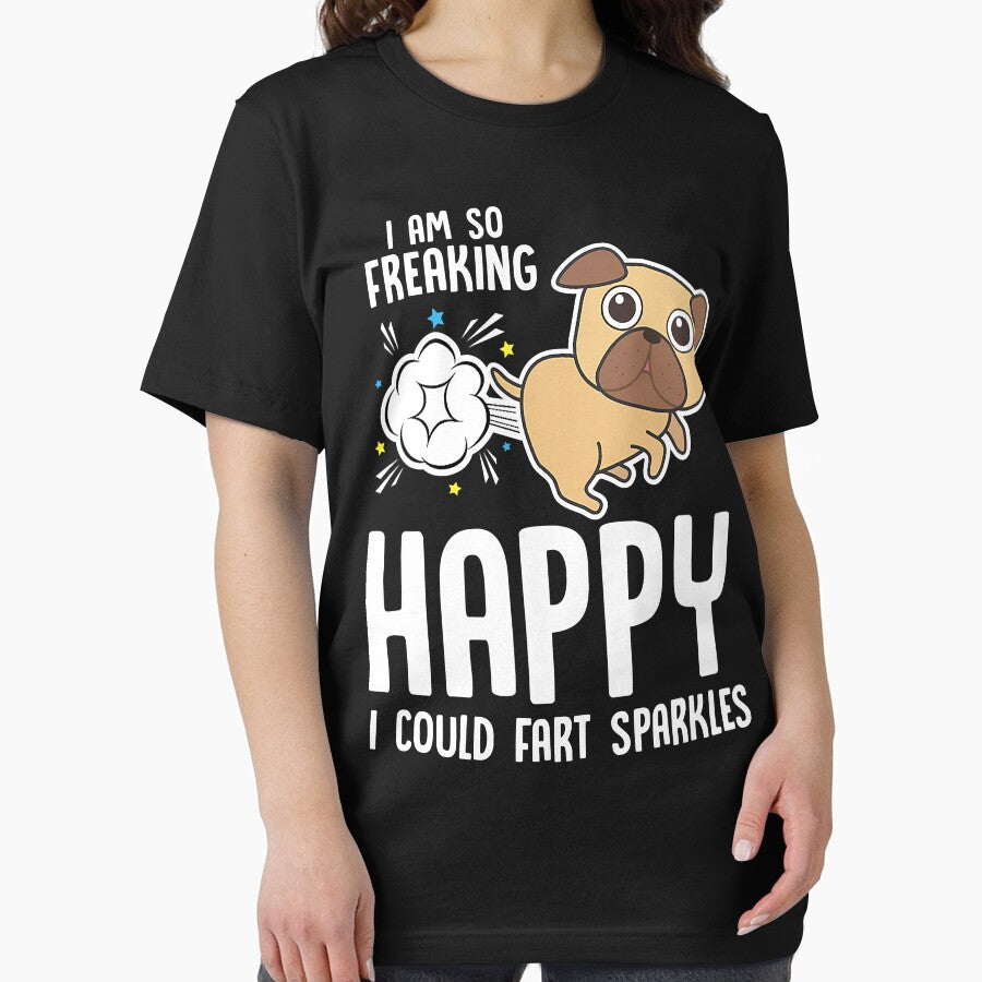 Dog Fart Humor Sparkles Pug Dog by JohnnyBench73 T-Shirts, Hoodie, Sweatshirt | BlankRebels.com (Image 2)