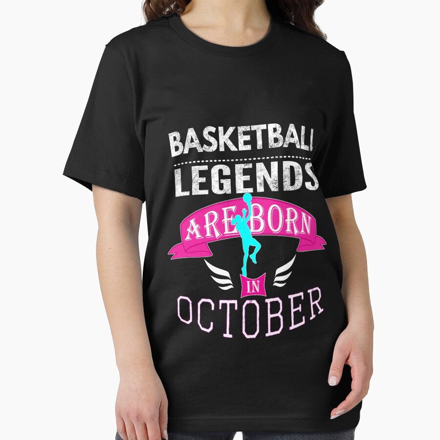 Basketball legends are born in October Girls by LGamble12345 T-Shirts, Hoodie, Sweatshirt | BlankRebels.com (Image 2)