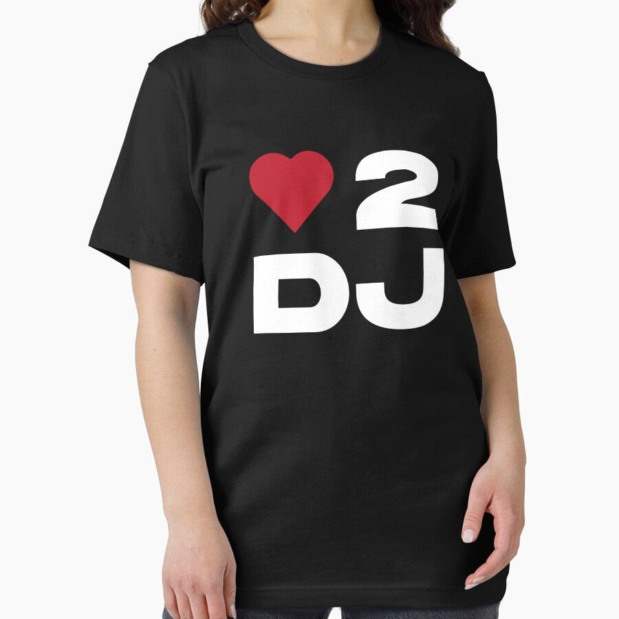 Love 2 DJ – Bold Minimal DJ Heart Design by TipTop GFX T-Shirts, Hoodie, Sweatshirt | BlankRebels.com (Image 2)