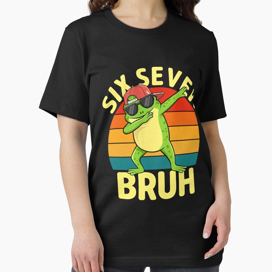 Cool Frog Dab Six Seven 67 6 7 Bruh Meme Shirt T-Shirts, Hoodie, Sweatshirt