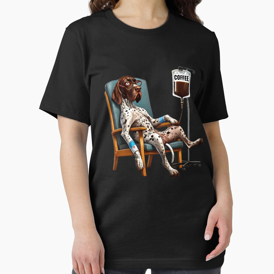 Funny German Shorthaired Pointer Coffee Drink Dog Lover by Kimberley King Art  King Art T-Shirts, Hoodie,... (Image 2)