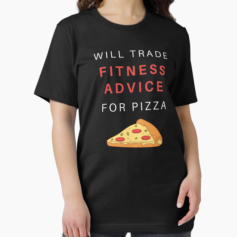 Will trade fitness advice for pizza by OlgaZhu T-Shirts, Hoodie, Sweatshirt | BlankRebels.com (Image 2)