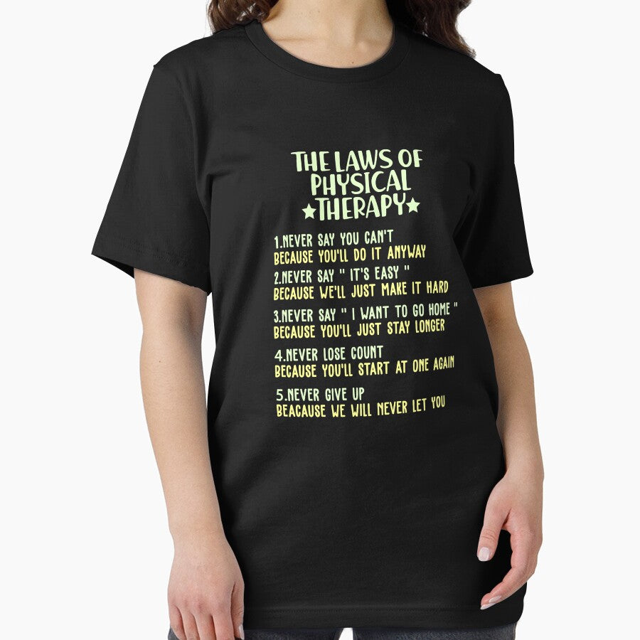 Laws Of Physical Therapy Therapist Pt Funny by majidkacm T-Shirts, Hoodie, Sweatshirt | BlankRebels.com (Image 2)