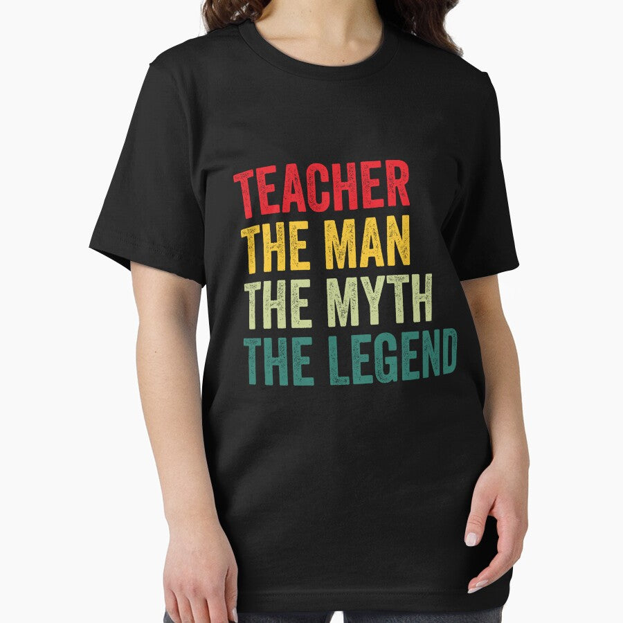 Teacher Mens Gift, Man Myth Teacher Legend, Funny Teacher by vzrnmichsudops T-Shirts, Hoodie, Sweatshirt (Image 2)