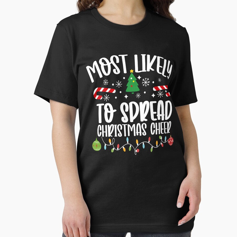 Most Likely To Spread Christmas Cheer by DavidCloud T-Shirts, Hoodie, Sweatshirt | BlankRebels.com (Image 2)