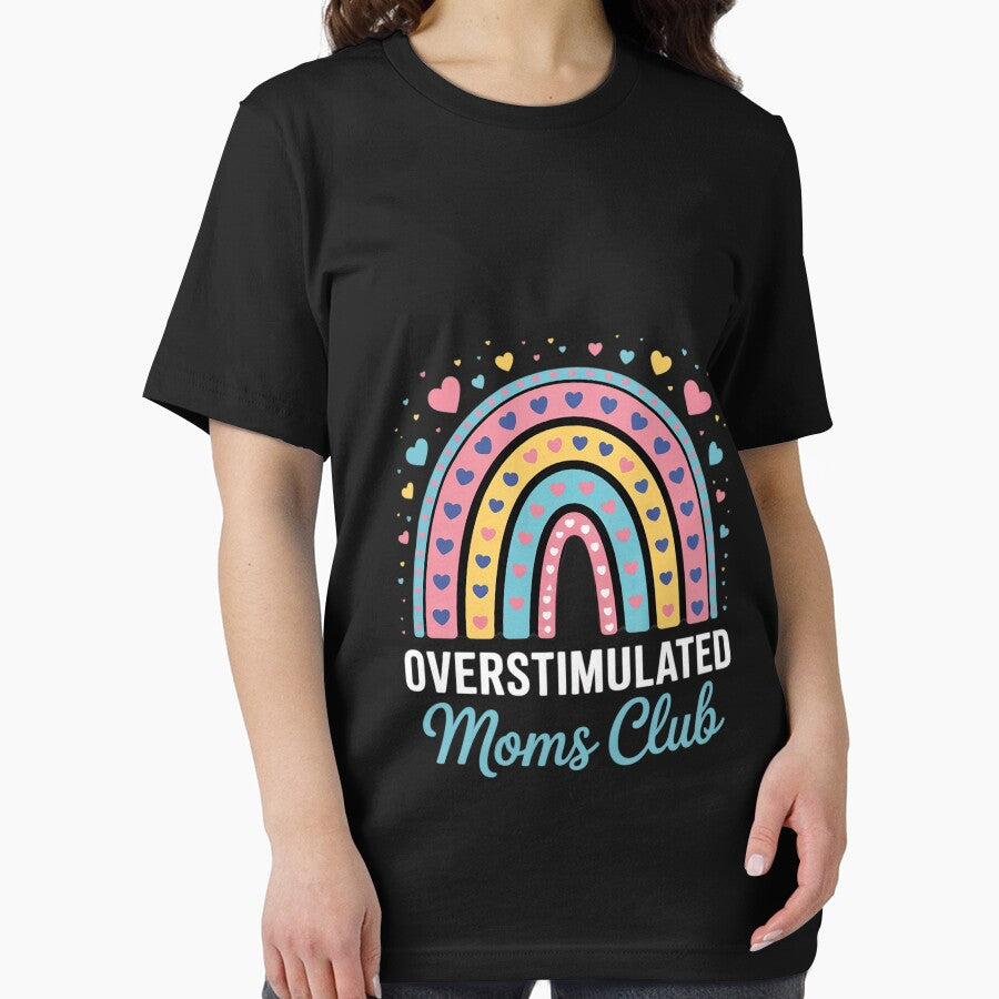 Overstimulated Moms Club Motherhood Trendy Mom Groovy 0 by FadeOfThrone T-Shirts, Hoodie, Sweatshirt (Image 2)
