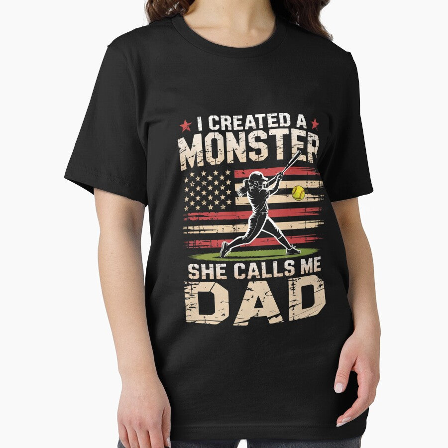 Softball Dad Father'S Day by RayhendersonArt T-Shirts, Hoodie, Sweatshirt | BlankRebels.com (Image 2)