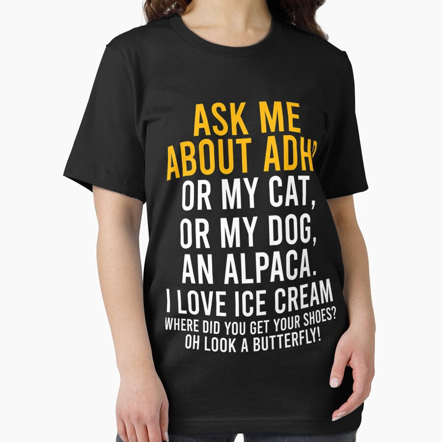Funny Ask Me About Adhd Autism Mental Health Awareness by DominicIHolland T-Shirts, Hoodie, Sweatshirt (Image 2)