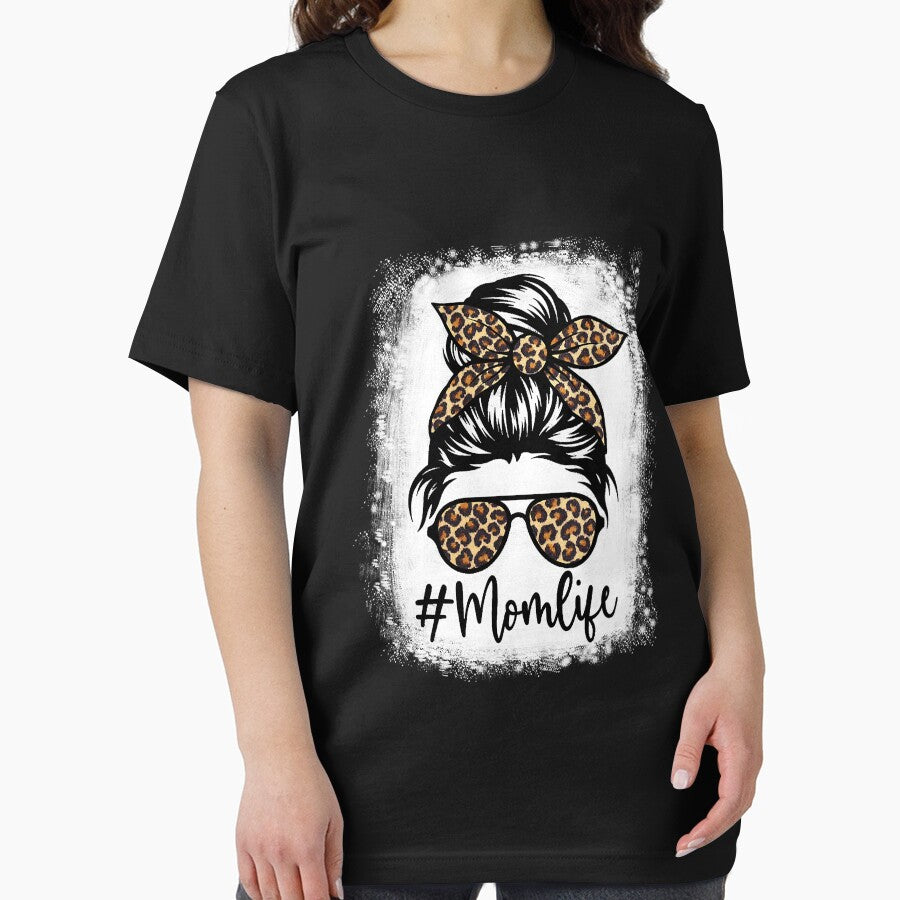 Mom Life Bleached Women Messy Bun by ryanbrian T-Shirts, Hoodie, Sweatshirt | BlankRebels.com (Image 2)