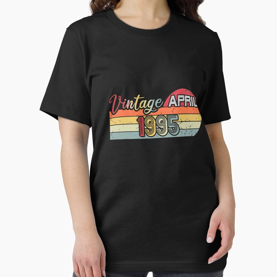 Sunset Vintage April 1995 , Retro April Birthday , Born In 1995 , Funny Gift Ideas for Birthday by biigshow... (Image 2)