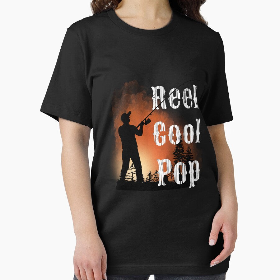 Reel Cool Pop Funny Fishing Lover Papa Tee by Poman9810