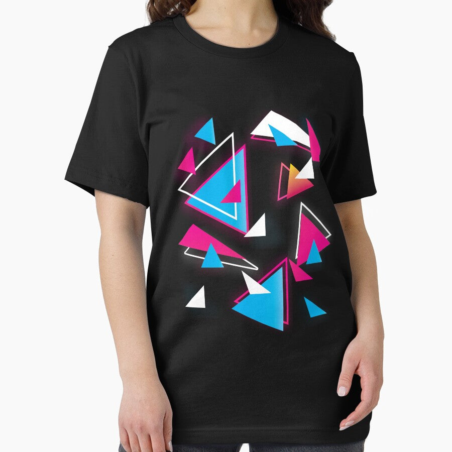 Vaporwave Geometric Aesthetic Style Vaporwave Triangles Gear by DynamicDesign T-Shirts, Hoodie, Sweatshirt (Image 2)