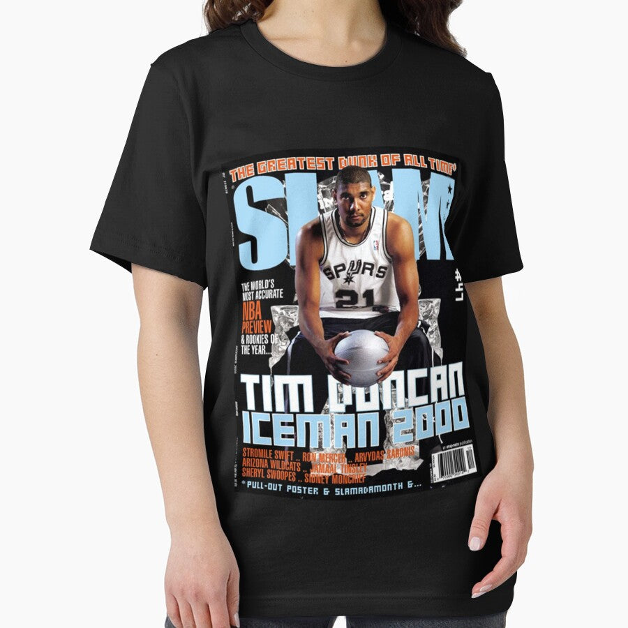 Tim Duncan vintage SLAM by KyraBarrows T-Shirts, Hoodie, Sweatshirt | BlankRebels.com (Image 2)