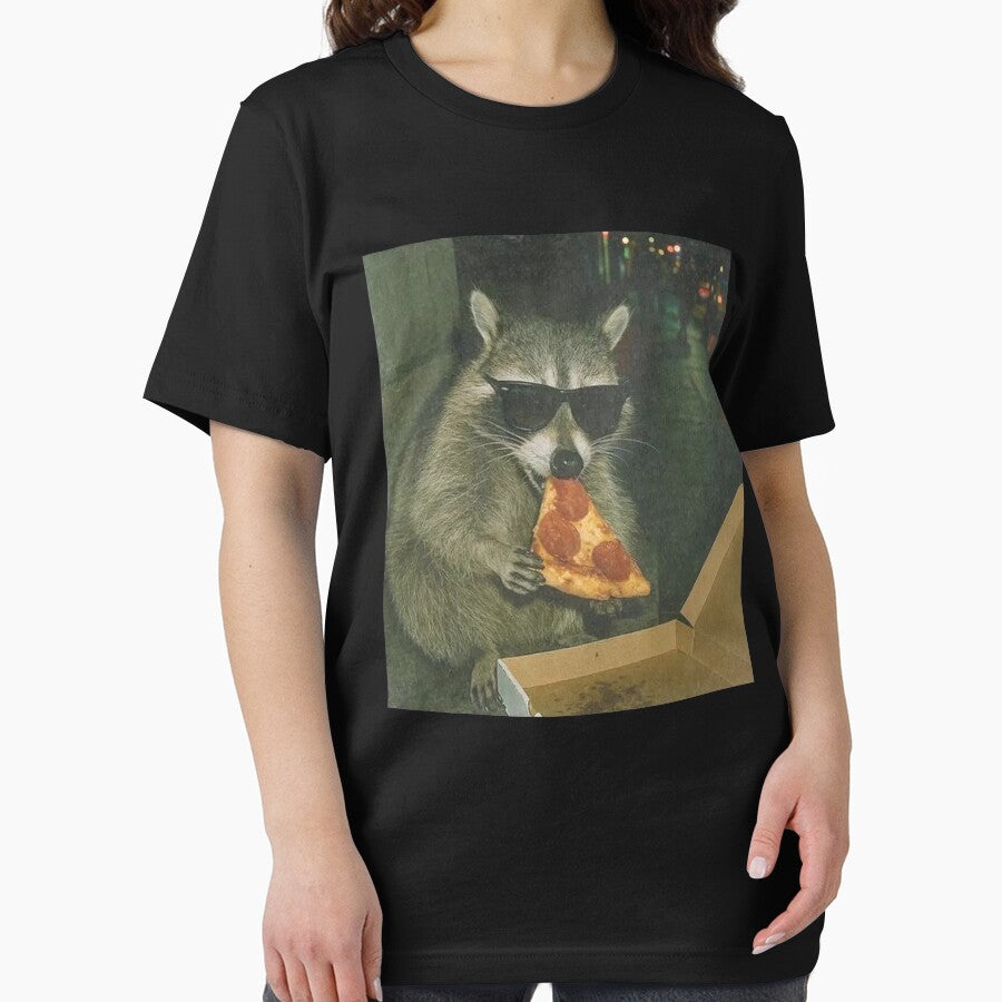 Cute Raccoon Eating Pizza Funny Meme by VirgilPeck