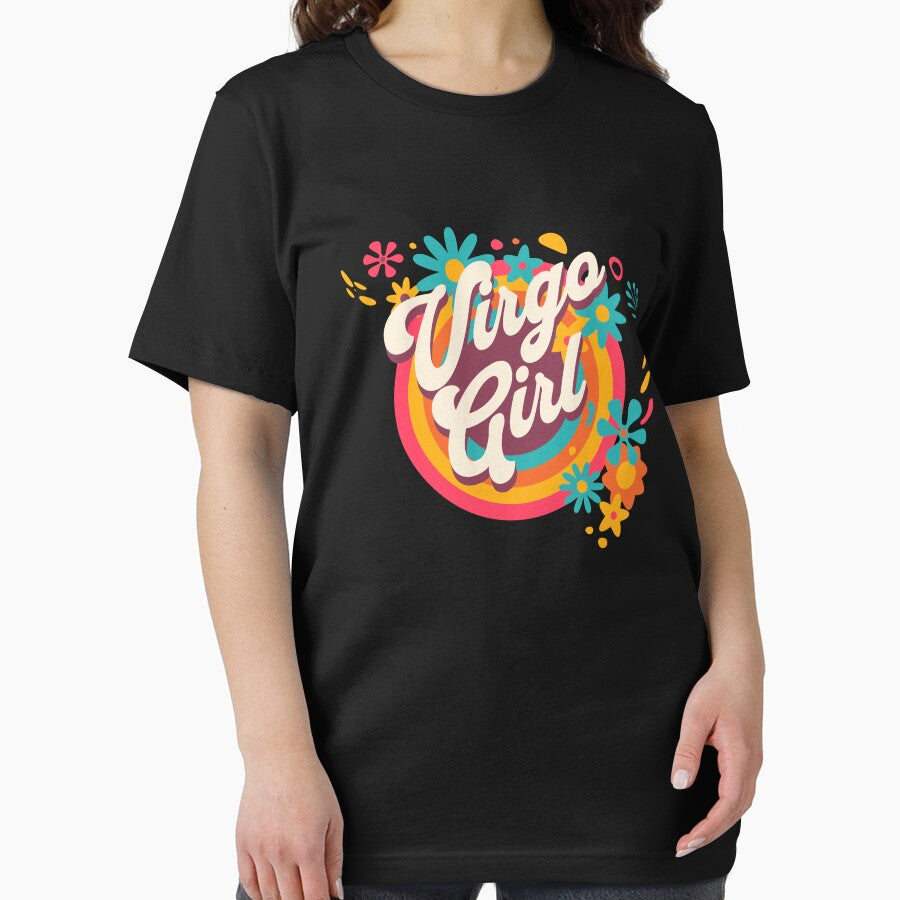 Retro Virgo Girl Hippy Zodiac Horoscope by MasterKlaw T-Shirts, Hoodie, Sweatshirt | BlankRebels.com (Image 2)