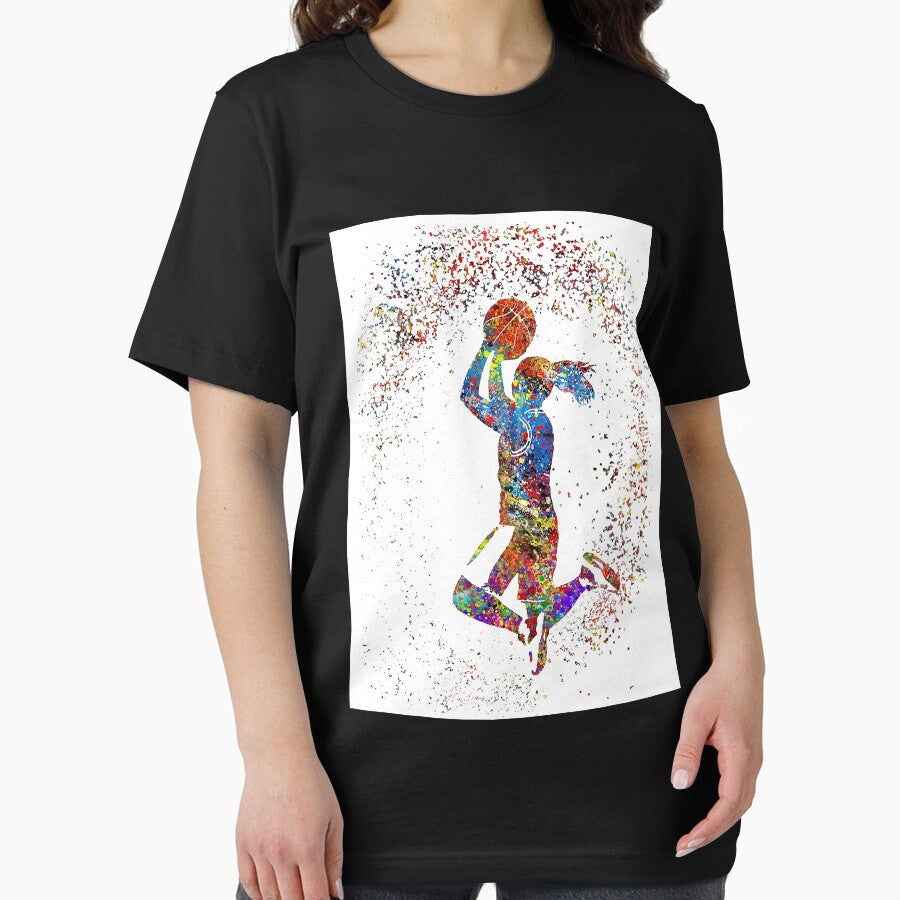 Basketball girl watercolor basketball girl by lenawlseysx T-Shirts, Hoodie, Sweatshirt | BlankRebels.com (Image 2)
