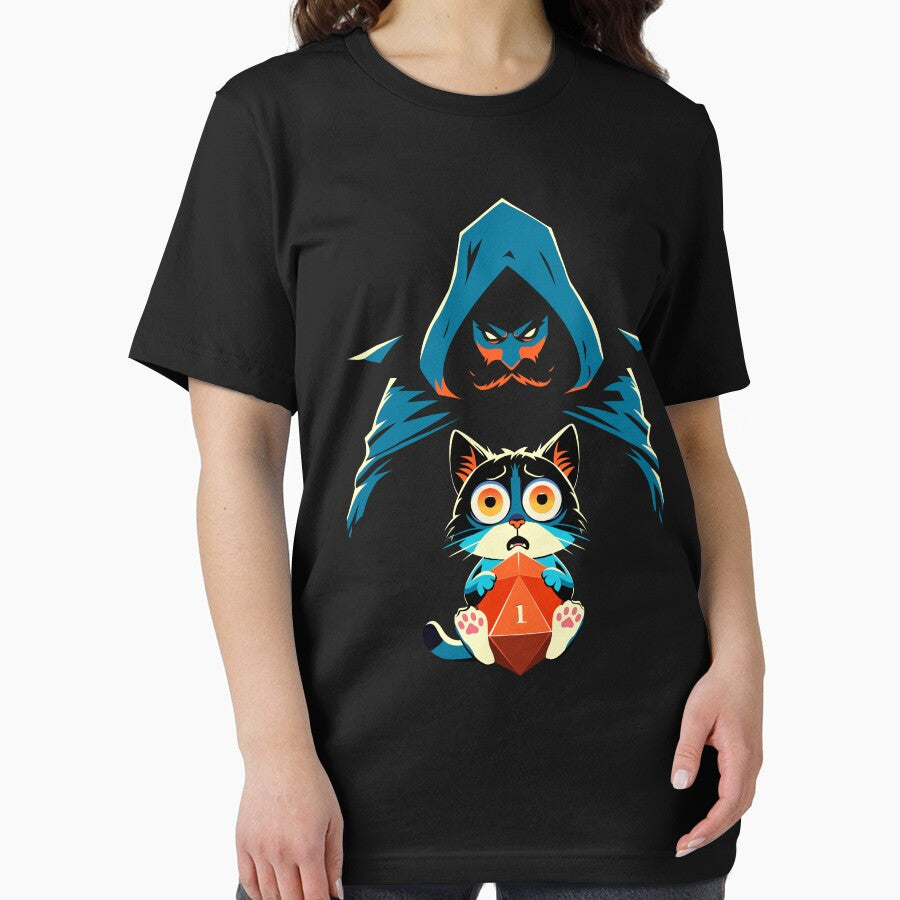 Funny Scared Cat with Game Master Tabletop RPG by pixeptional T-Shirts, Hoodie, Sweatshirt | BlankRebels.com (Image 2)