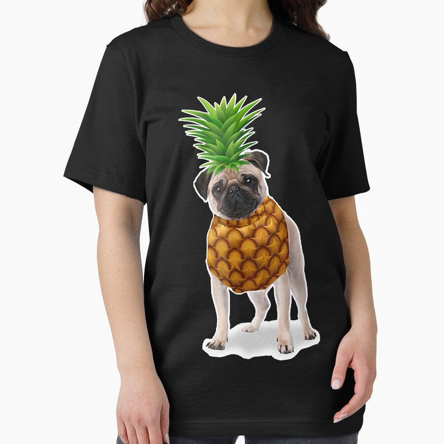 Pug Pineapple Head Funny by HenningMadsen T-Shirts, Hoodie, Sweatshirt | BlankRebels.com (Image 2)