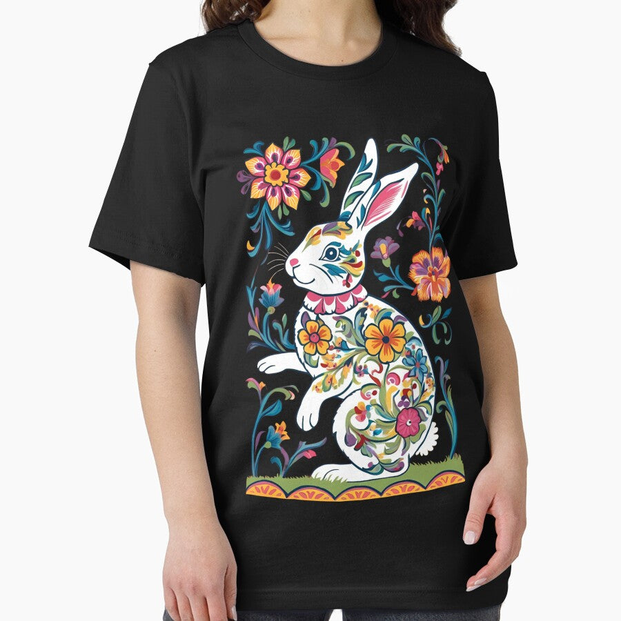 Folk Art Bunny by The Neon Pastel T-Shirts, Hoodie, Sweatshirt | BlankRebels.com (Image 2)