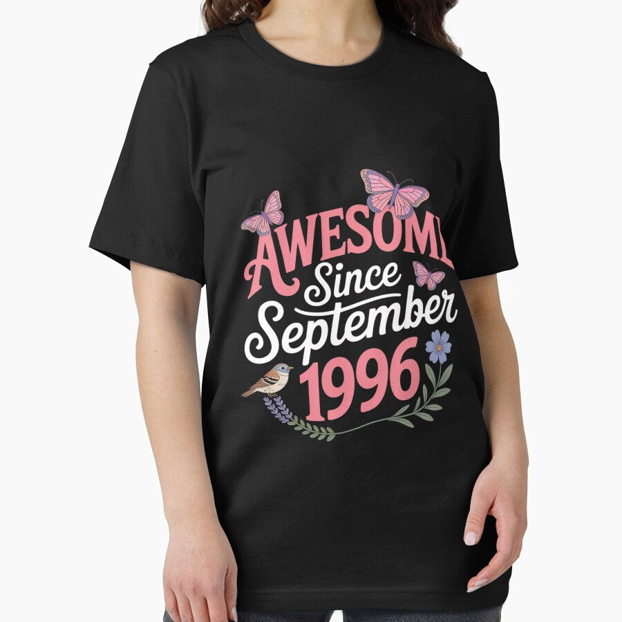 Awesome since September 1996 flowers 1996 by tabdejinti T-Shirts, Hoodie, Sweatshirt | BlankRebels.com (Image 2)