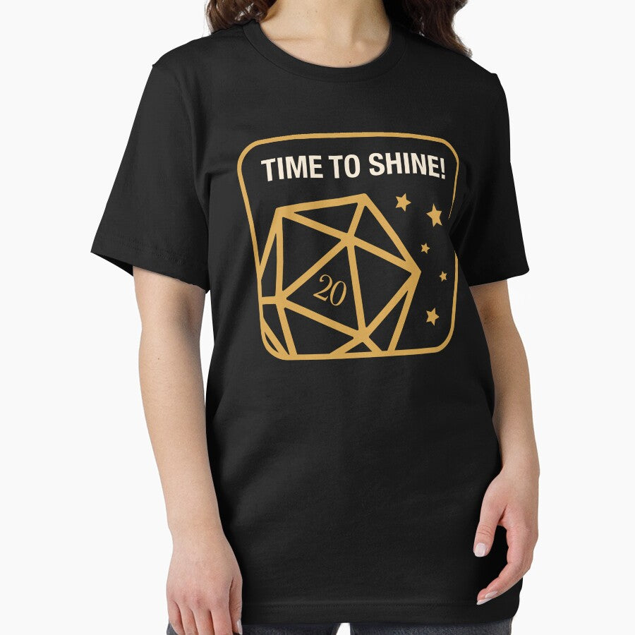 Time to Shine D20 Dice Natural 20 by pixeptional T-Shirts, Hoodie, Sweatshirt | BlankRebels.com (Image 2)