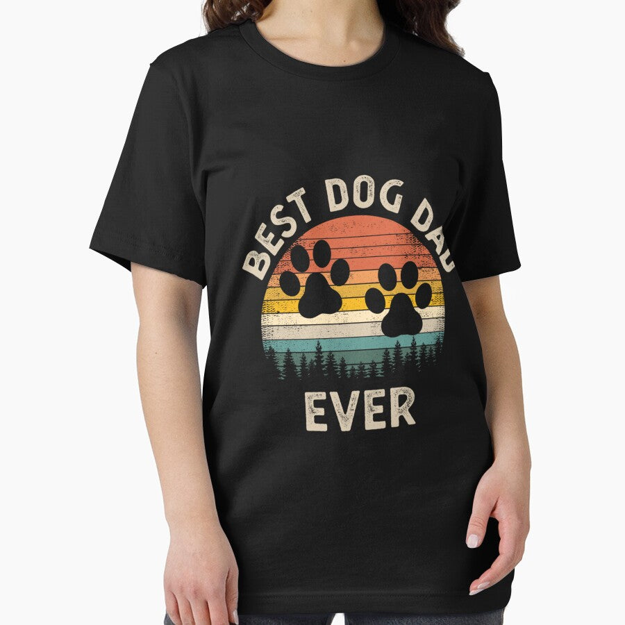 Best Dog Dad Ever Vintage Father's Day by CleoJames T-Shirts, Hoodie, Sweatshirt | BlankRebels.com (Image 2)