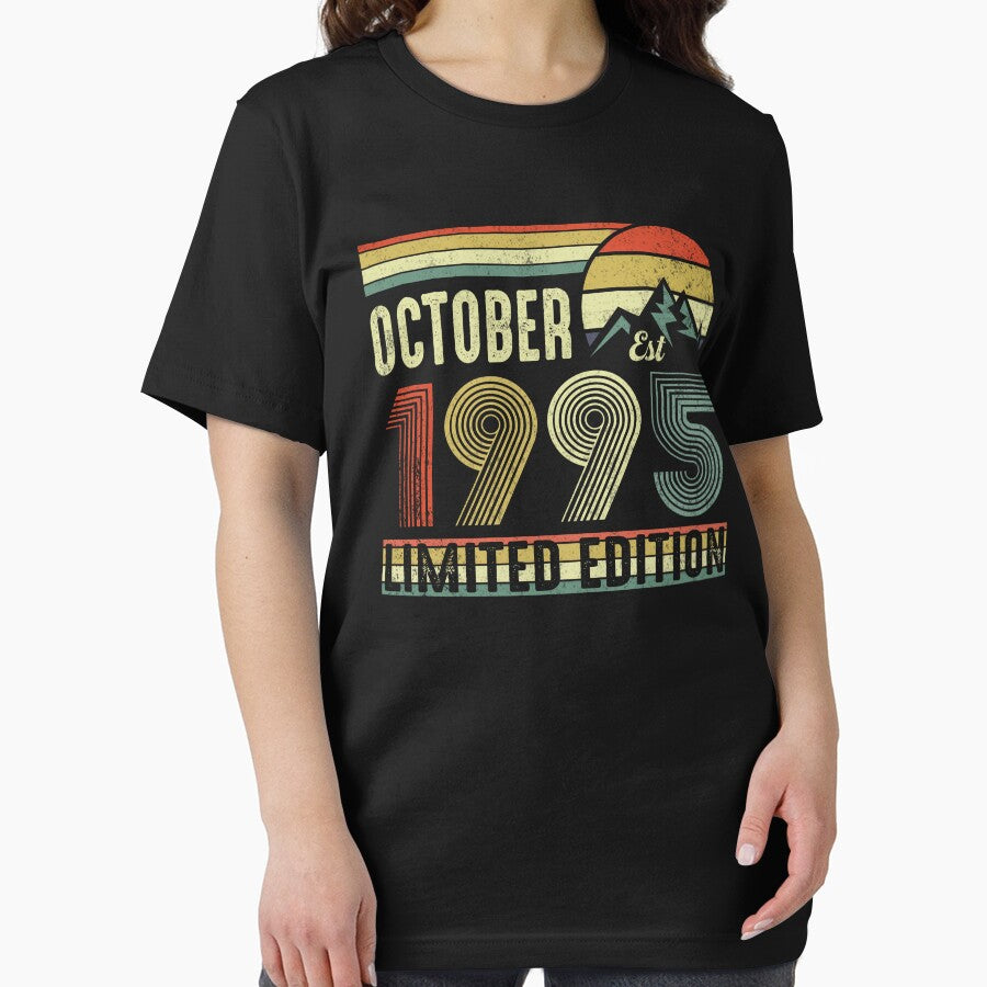 October 1995 Vintage 30th Birthday Retro Limited Edition Gift by FernaRoje T-Shirts, Hoodie, Sweatshirt (Image 2)