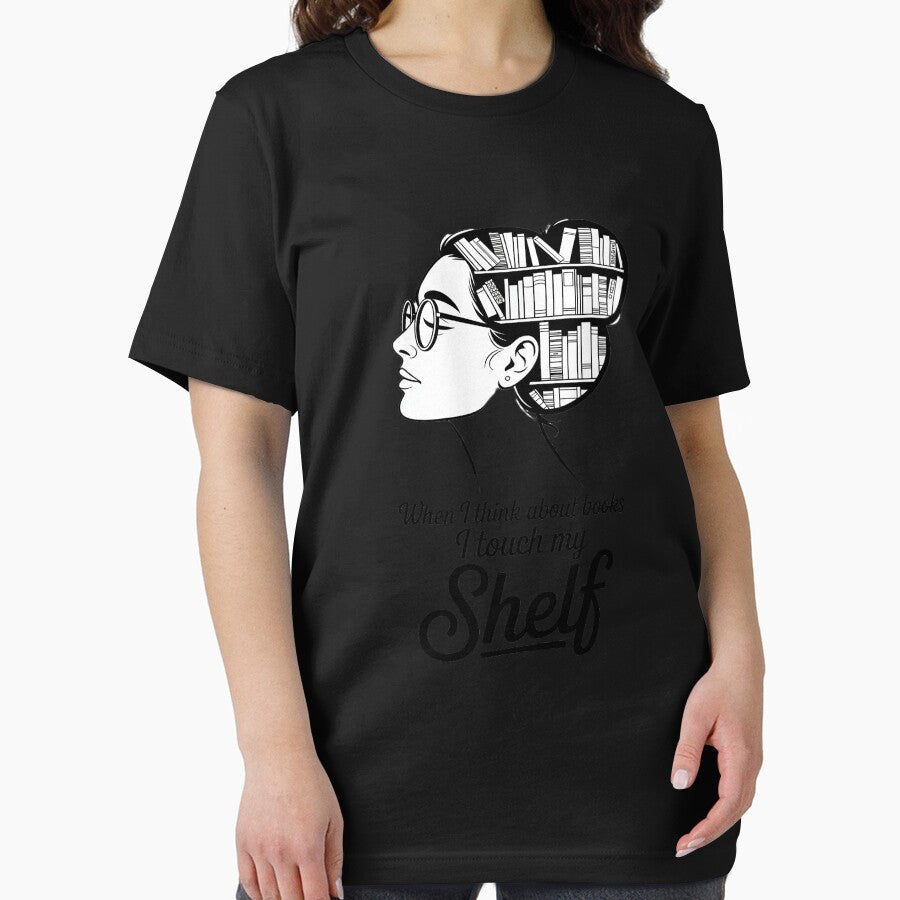 Reading when i think about books i touch my shelf librarian by Jadiantukora T-Shirts, Hoodie, Sweatshirt (Image 2)