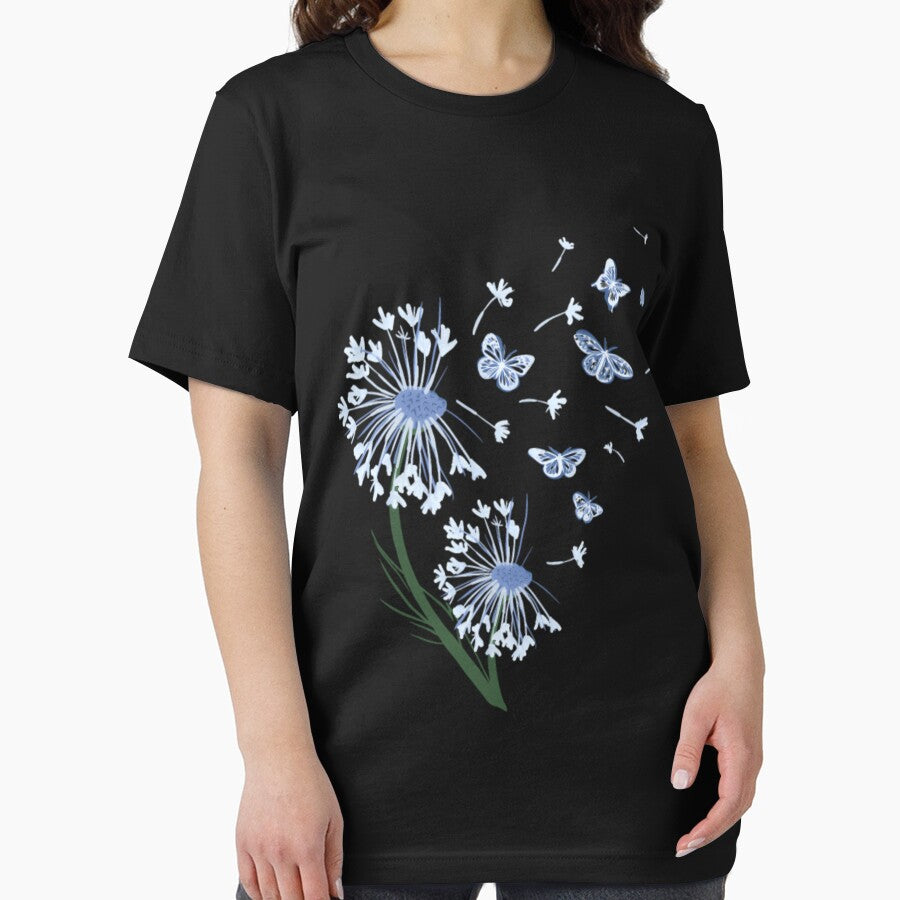CottageCore Aesthetic with Butterfly Dandelion by muterialvarai T-Shirts, Hoodie, Sweatshirt | BlankRebels.com (Image 2)