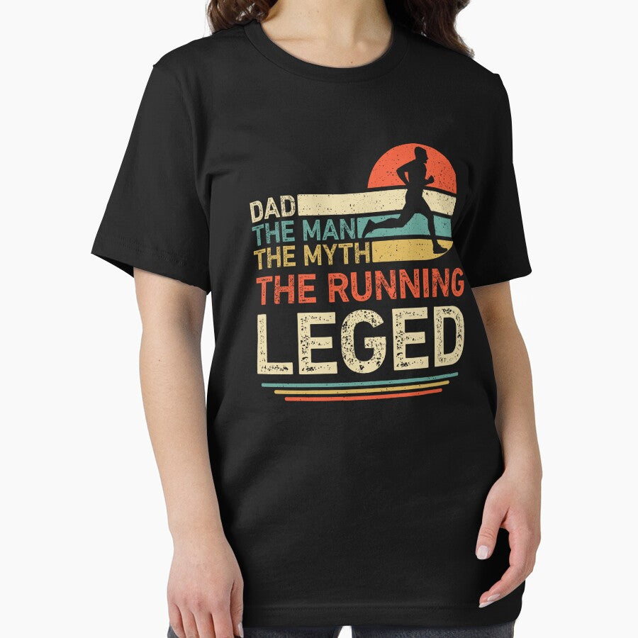 Running Dad The Man The Myth The Legend Retro by RareBunny T-Shirts, Hoodie, Sweatshirt | BlankRebels.com (Image 2)