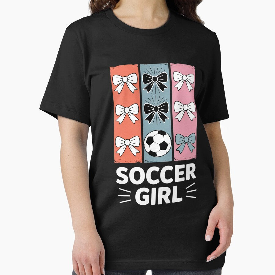 Cute Soccer Girl Coquette Bow Soccer Girl Soccer Brushstroke by GaryPacheco6